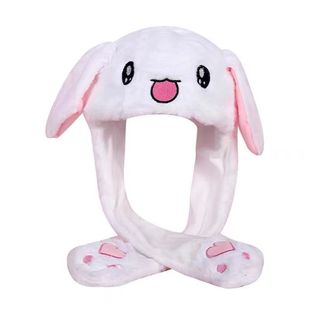 Winter fleece-lined thickened children's warm earmuffs hat scarf gloves integrated Bear rabbit three-piece set for boys and girls
