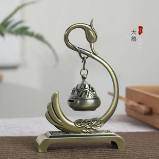 Small Squirrel Alloy Small Incense Burners Mini Boshan Burners Tower Incense Inserting Base Antique Hanging Burners Household Indoor Incense Burners