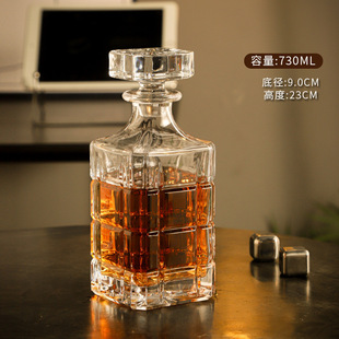 European-style Whiskey Glass Wine Bottle suit Household Foreign Wine Glass Crystal Glass Wine Glass Wine Pot High-end Wine suit