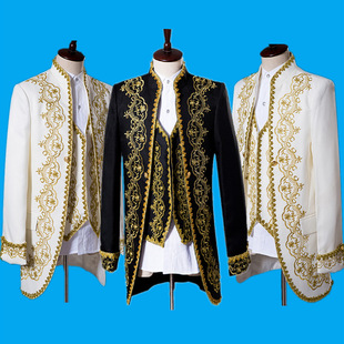 European-style Court Suit Duke Prince Suit Romeo Trimmed Dress Stage Drama Opera Suit Men's Photography