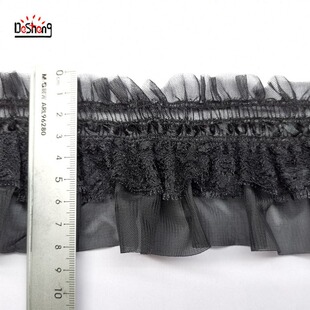 Factory direct supply creative eyelash lace stretch lace semicircle lace fashion fashion tide clothing accessories wholesale