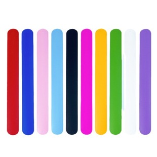 Solid Color in stock Silicone Pat Ring Bracelet Silicone Pat Ring Bracelet Pat Band Wrist Band Children Solid Color Pat Ring