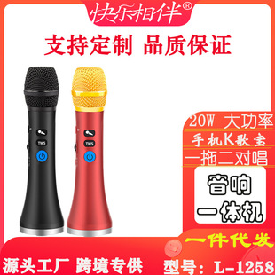 Happy Accompanied by L-1258 20W High Power Mini K-pop Audio All-in-One Microphone Pocket