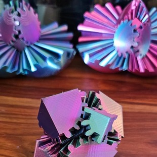 Cube Fidget Toy 3D Gear Rotating Rubik's Cube Montessori Intelligence Assembled Montessori toy