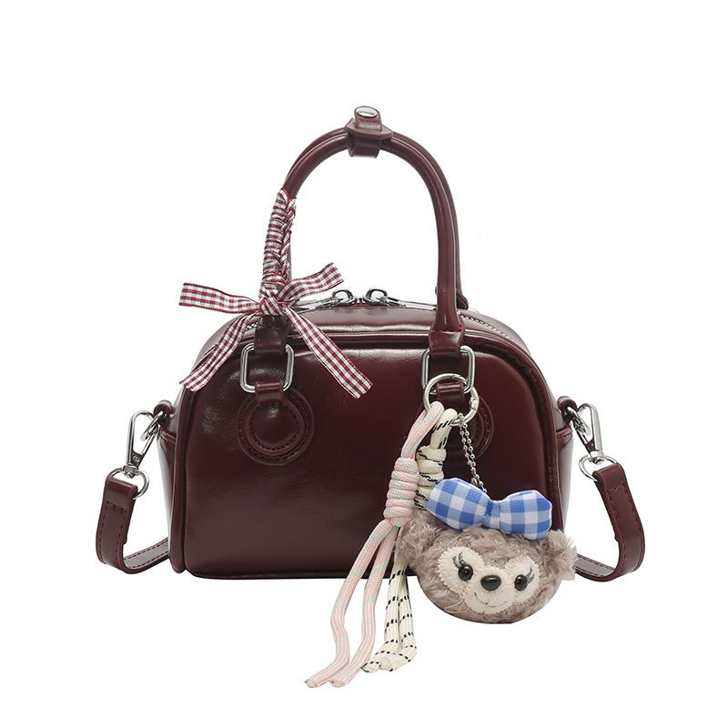 Korean New Small Square Bag for Women 2026 Spring Bowknot Handbag Crossbody Bag High-End Stylish Versatile Shoulder Bag