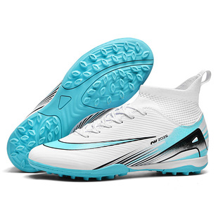 2025 new cross-border football shoes boys and girls high-top thorn 16 youth training spikes foreign trade football sneaker