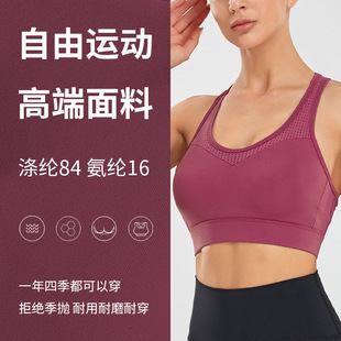 Europe and the United States cross-border new sports bra gathered styling plus size fitness beautiful back high-strength underwear