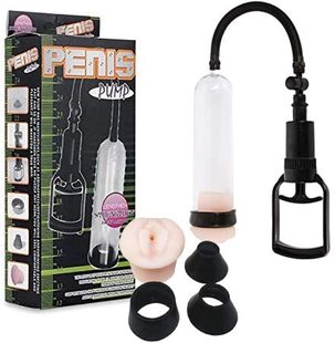 Men's Vacuum Penis Exercise up Masturbation Device Pull Rod Small Male Aircraft Cup Trainer Massager