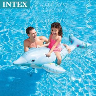 INTEX водное крепление для детей и взрослых водное плавательное крепление Верховая езда плавательное кольцо игрушка для моделирования водных животных