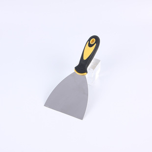 Factory supply stainless steel putty knife rubber handle putty knife wipe cement knife oil cleaning shovel