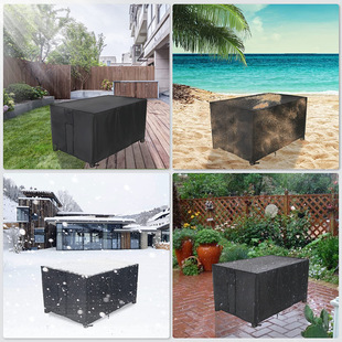 Factory wholesale outdoor mobile dining car cover table and chair cover waterproof sunscreen furniture dust cover Amazon