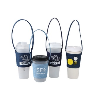 Manufacturers produce milk tea cup sets Taiwan coffee beverage bags take-out packaging Cup bags cotton canvas Cup sets