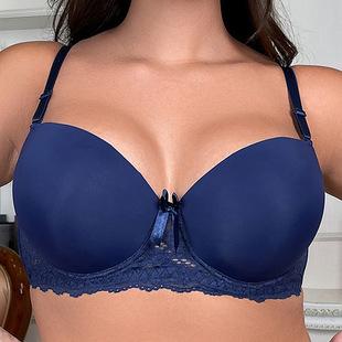 A cross-border new European and American cup double-breasted steel ring lace underwear adjustable plus size bra bra bra