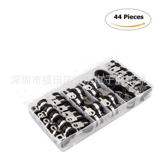 44PCS из нержавеющей стали резиновый коврик для труб зажим для автомобильной промышленности машины яхты лодки морской электрическая резина амортизирующая труба зажим