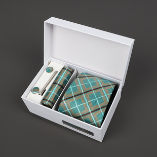 Men's Tie Gift Box Tie 8CM Jacquard Embroidered Tie Polyester Silk Imitation Silk Manufacturers in stock Tie