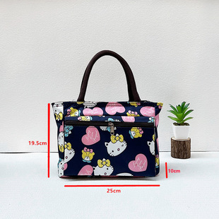 Waterproof Oxford Cloth Small Handbag Middle-aged Women's Mother Bag Commuter Handbag Mommy Go Out Small Bag