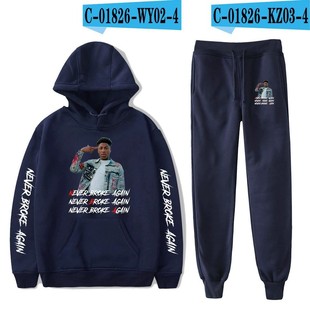 Приграничный певец YoungBoy Never Broke Again толстовка толстовка с капюшоном брюки повседневный костюм