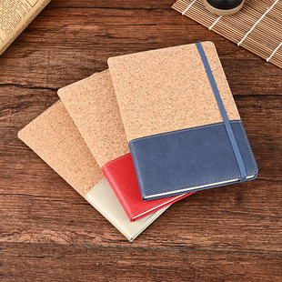A5 ring splicing cork notebook suit foreign trade cross-border business office notebook printable logo