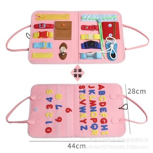Felt learning busy board cross-border Amazon early education toy bag education dressing learning board children busy board