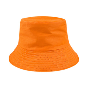 Pure Cotton high quality double-sided fisherman hat Korean style face-looking small light board basin hat sun protection bucket hat embroidered logo
