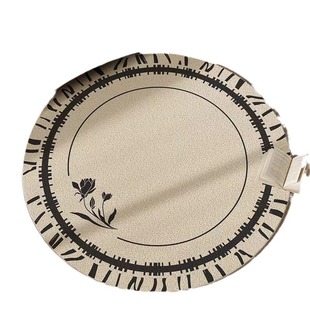 Round carpet French loop pile carpet living room coffee table bedroom cloakroom dressing table chair floor mat ins wholesale
