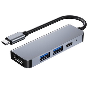 Type-c пять в одном док-станция HDMI ноутбук USB-концентратор из алюминиевого сплава HUB-экран расширения док