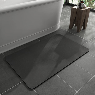 Cross-border Simple Solid Color Diatom Mud Mat Bathroom Mat Bathroom Water Absorbent Foot Mat Household Entrance Door Mat