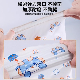 Disposable adult children thickened plastic PE shoe boots breeding livestock long tube plastic wholesale waterproof