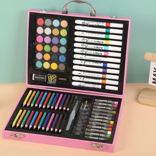 Подарочная коробка для детей 88pcs набор для рисования для студентов, чтобы начать школьную школу, набор кисти для рисования оптом