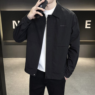 2025 Price-controlled Men's Lapel Jacket Spring and Autumn New Fashion All-match Trendy Casual Jacket Embroidered Top 0108