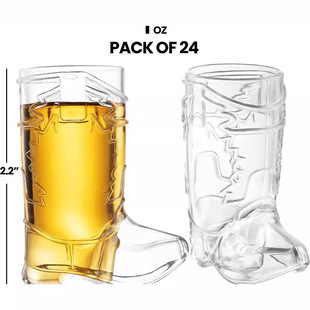 Creative Wine Glass 1oz Cowboy Boots Cocktail Cup Thousand Cups Not Drunk Mini Cup Small Small Small Wine Glass for Party Vegetables