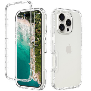 Чехол для iPhone 16, iPhone 15, iPhone 14, iPhone 13 с высокой прозрачностью и градиентным дизайном