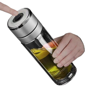 Tempered glass cup anti-break large suit explosion-proof men's and women's casual insulation travel filter tea