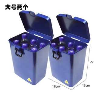 Motorcycle bumper large toolbox with lid takeout box storage box storage box water cup holder lockable toolbox