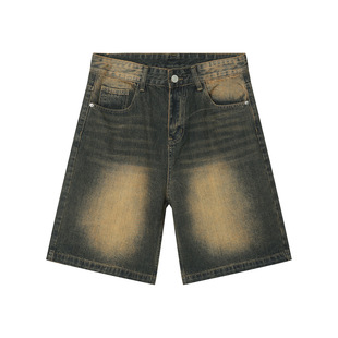 EF JEANS | 2024 Summer New Washed Rust Earth Japanese Korean Pants Jeans Joker Men and Women