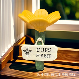 Кросс-границы пчелы насекомых питьевая чашка Bee Insect Drinking Cup Смола цветы пчелы питьевая вода
