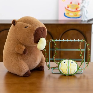 Creative Durian Capybara Plush Toy Stretch Kappibala Doll Doll Holiday Gift Exchange Doll Cross Border
