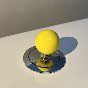 Creative Red Ball Bow Toilet Press Button Manicure Toilet Flushing Artifact Toilet Tank Button