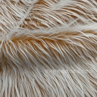In stock two-color falling fur gradient faded white imitation fur artificial fur plush crafts home textile toy fabric