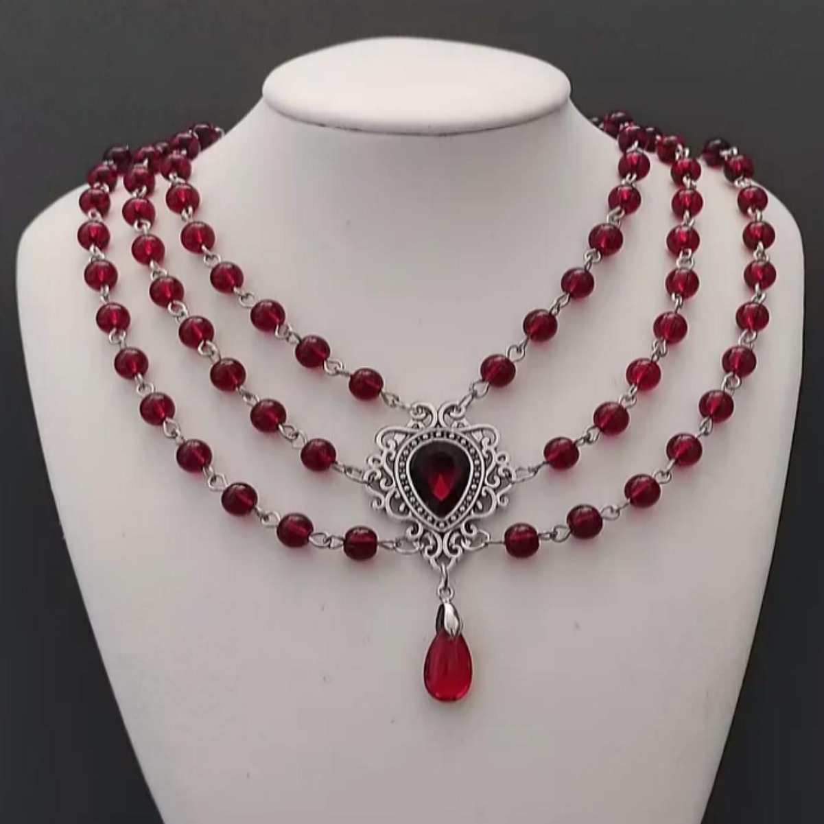 Cross Border Trade Victoria Charm Jewelry Rose Witch Gothic Renaissance Necklace Woman Romantic