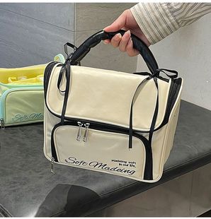 Lightweight Small House Cosmetic Bag for Women, Cute, Portable, High-End, Large-Capacity Toiletry Bag for Women, Layered Storage