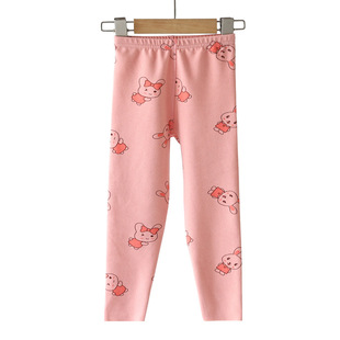Boys' Warm Pants Children's Degas Velvet Pants Inner Wear Girls' Single Pants Autumn and Winter Warm Leggings Cotton Wool Pants
