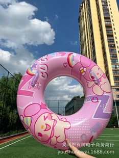 Kaixiang ins надувной утолщенный ПВХ мультфильм детский плавательный круг надувной спасательный круг новый взрослый плавающий круг