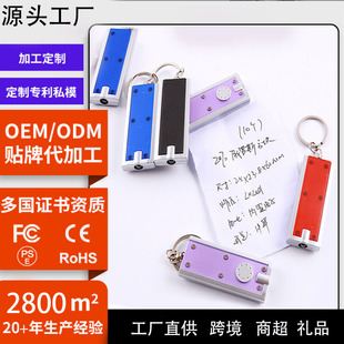 Creative Gift Lamp Tetris Led Keychain Lamp Led Advertising Promotion Customized Small Flashlight Keychain Lamp