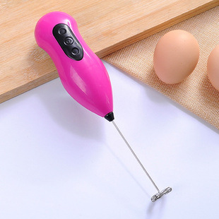 Electric Handheld Household Kitchen Egg Beater Mini Stainless Steel Egg Coffee Milk Tea Blender