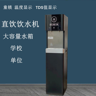 Intelligent commercial one-open one-temperature water dispenser 10L water tank vertical pipeline machine with child lock school unit direct drinking machine