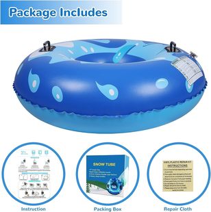 Cross-Border Customized Ski Ring Thickeneded Pvc Inflatable Grass Ski Ring Adult Wear-Resistant Thickeneded Outdoor Water Ski Ring Wholesale
