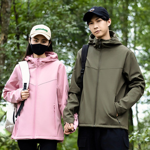 2024 New Fall/Winter high quality Men's and Women's New Outdoor Soft Shell Jacket All-match Coat Outer Wear Jacket