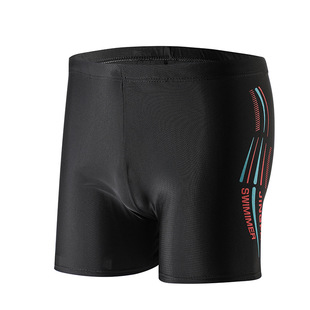 Swimming Trunks Men's Hot Springs Anti-embarrassment Polyester Asian Loose Swimming Trunks Flat Corner Swimming Trunks Breathable plus size Loose Shorts