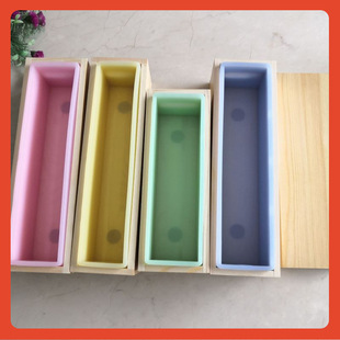 ✅ Minfangjia Wooden Box Silicone Toast Handmade Soap Mold 31/25*7*8 31*6*8 with Lid